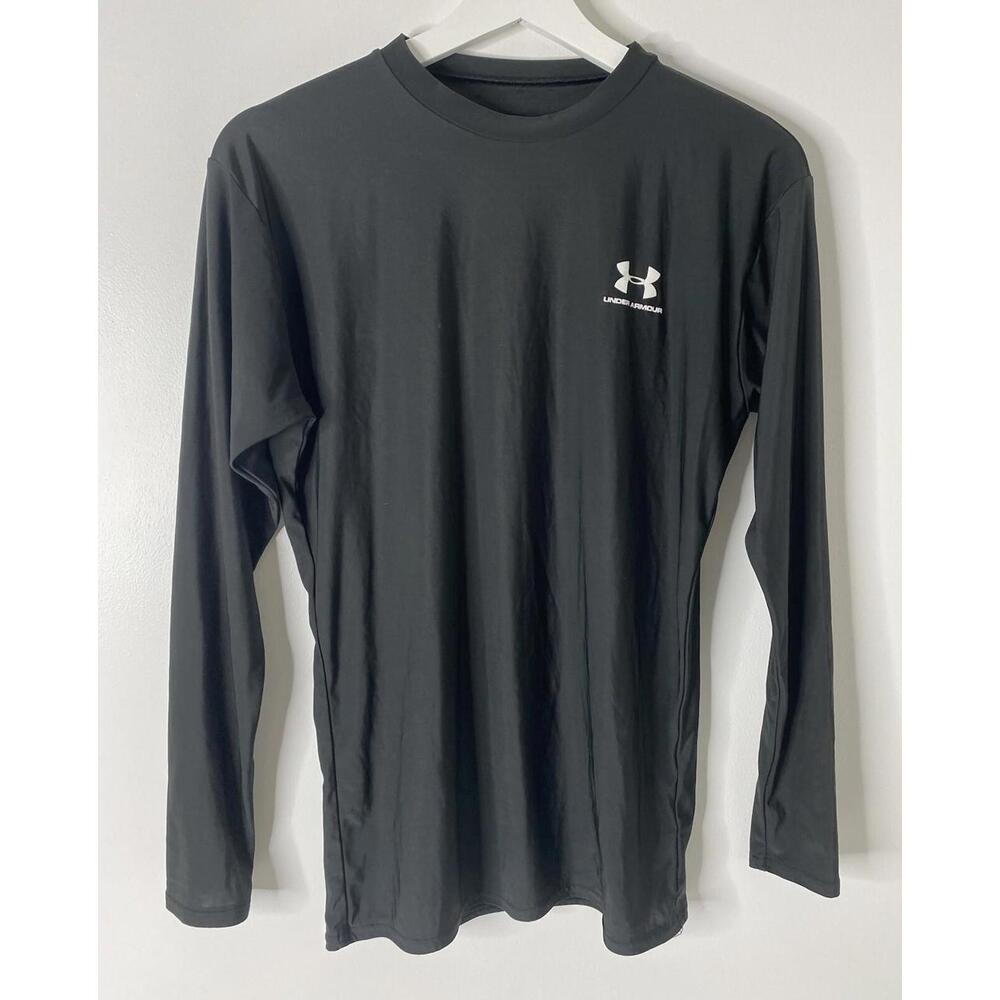 Under Armour UA Shirt Men's Size XL Black LS Compression Coldgear